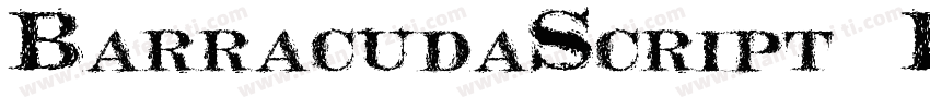 BarracudaScript Bold字体转换